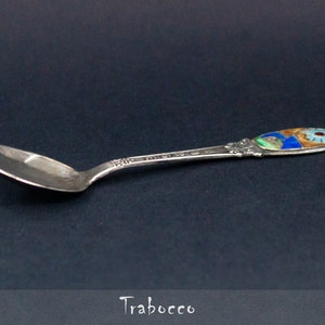 Feiner Kaffeebecher vintage • Kaffeebecher skandinavisch, smaltato, silberfarben, aus der Sammlung. Paesaggio Norvegese Smaltato