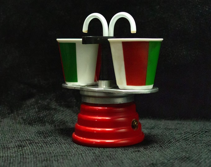 Double Italian Coffee Maker Vev Vigano' Vintage Moka Express Coffee