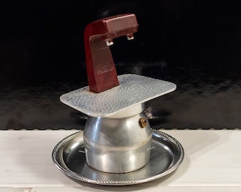 Double Italian Moka Coffee Maker: Presto Stovetop Espresso Pot with Green-Yellow Cups