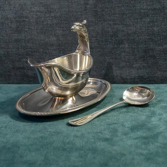 Saucière En Métal Argenté Christofle - État Parfait, Reproduction Contemporaine