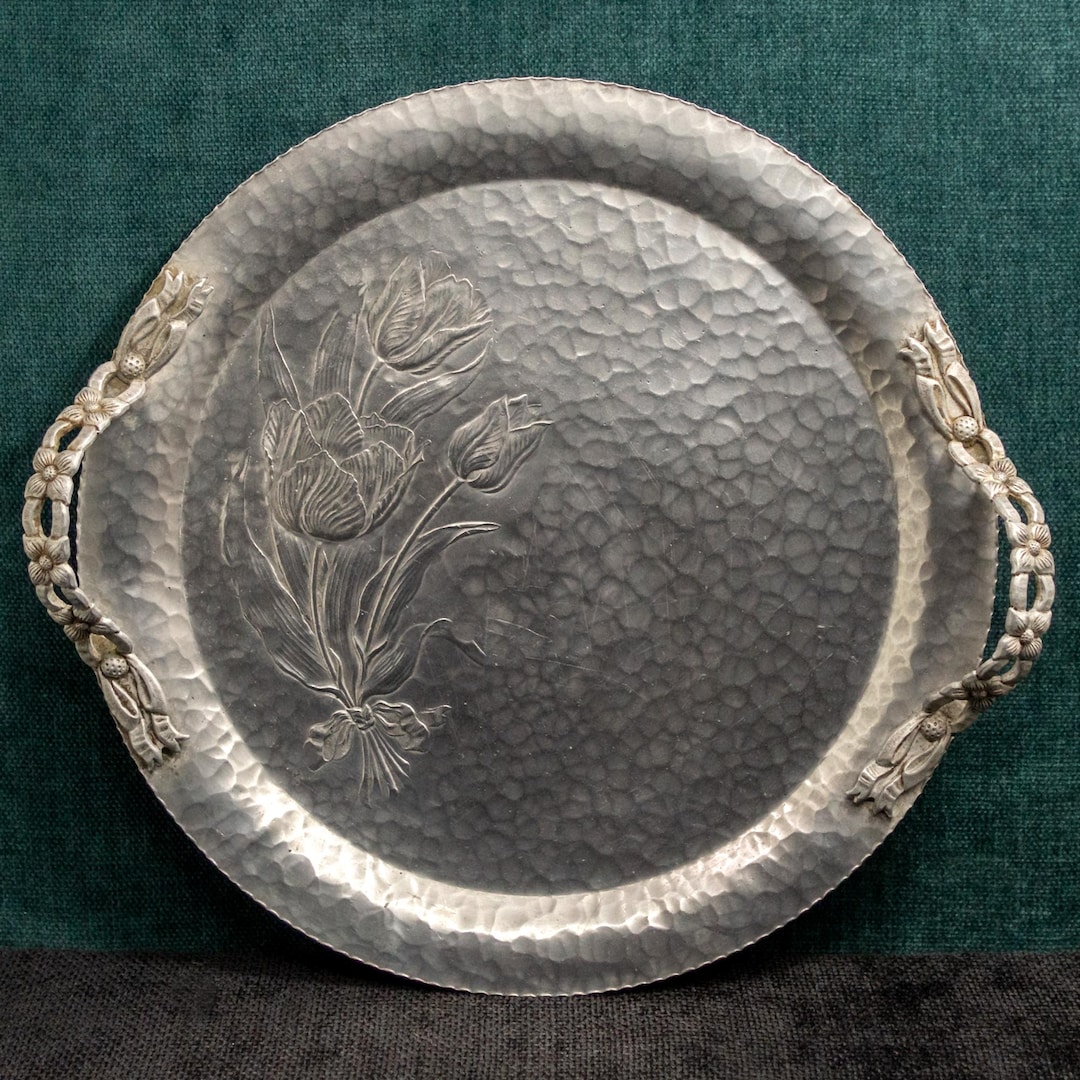 Hand Wrought Aluminum Tray