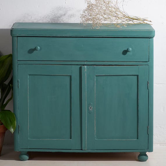 Antique Emerald Green Dresser (c.1920) #4 - Etsy