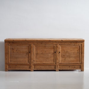 Antique wooden sideboard with three doors (c.1920)