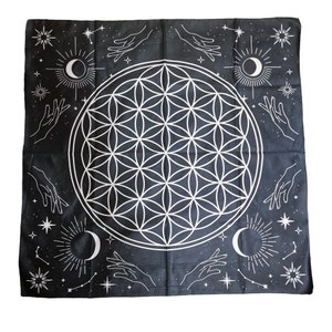 Tapis de Tarot - NAPPE FLEUR De VIE