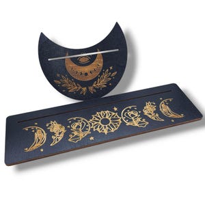 Support de carte oracle - LUNE FLEURIE