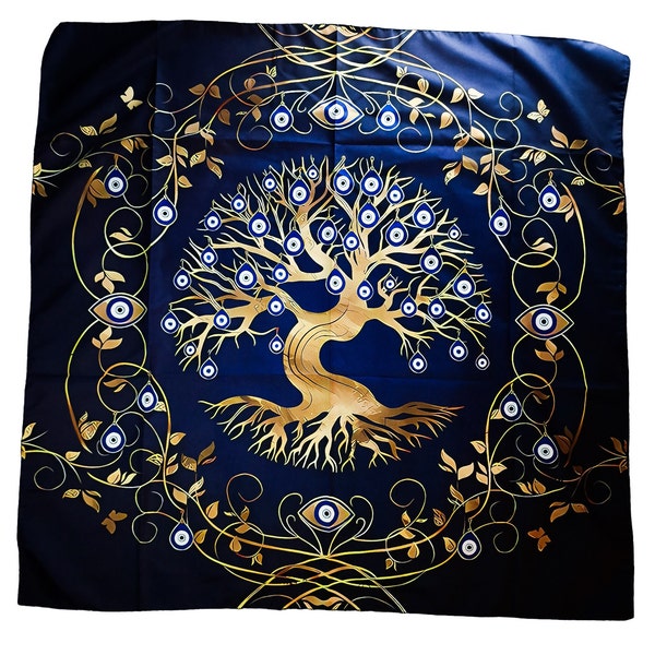 Tapis de Tarot - ARBRE OEIL TURC