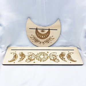 Support de carte oracle - LUNE FLEURIE