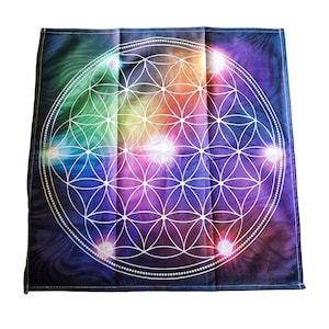 Tapis de Tarot - FLEUR DE VIE