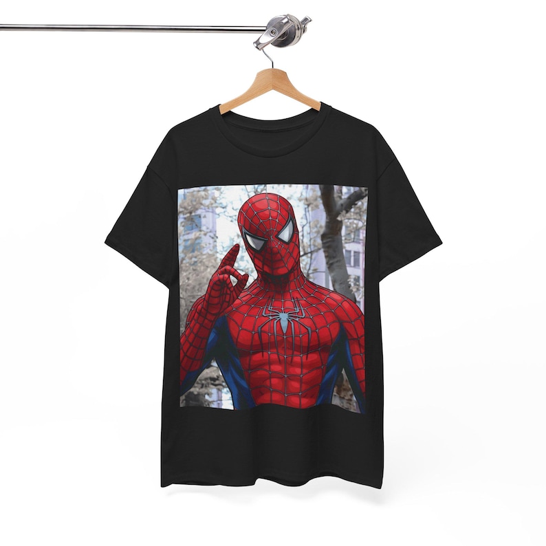 スパイダーマン映画Tシャツ | コミックコスプレシャツ マーベル 画像 1