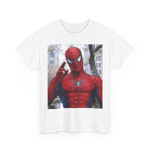 スパイダーマン映画Tシャツ | コミックコスプレシャツ マーベル 画像 2