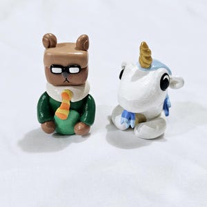 bluey desk pets/ pals unicorse and lawyer