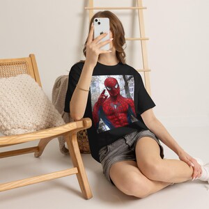 スパイダーマン映画Tシャツ | コミックコスプレシャツ マーベル 画像 3