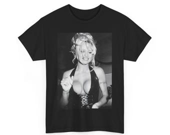 90s icon Pamela Anderson Tee, Vintage Graphic T-Shirt, Casual Wear, Gift for Her, Street Style, Feminine Summer Top