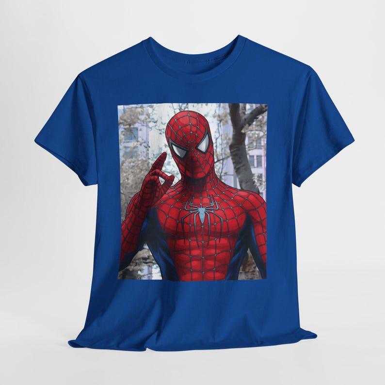 スパイダーマン映画Tシャツ | コミックコスプレシャツ マーベル 画像 5