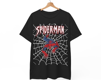 Spider web Pose T-Shirt | Comic Logo Tee