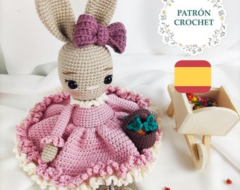 LILAC BUNNY - Amigurumi crochet pattern in SPANISH