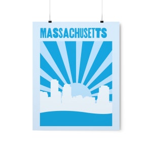 Boston Massachusetts Premium Matte Vertical Posters