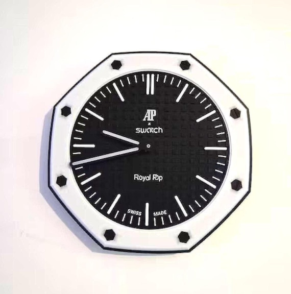 AP X Swatch Wall Clock - Etsy