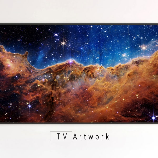 Samsung Frame TV Art. Carina Nebula from the James Webb Space Telescope. Digital Artwork for The Frame TV.