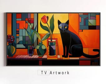 ラファエル作「アトランティスの猫」―心を落ち着かせる猫のアート