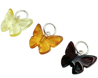 Baltic Amber Butterfly pendant