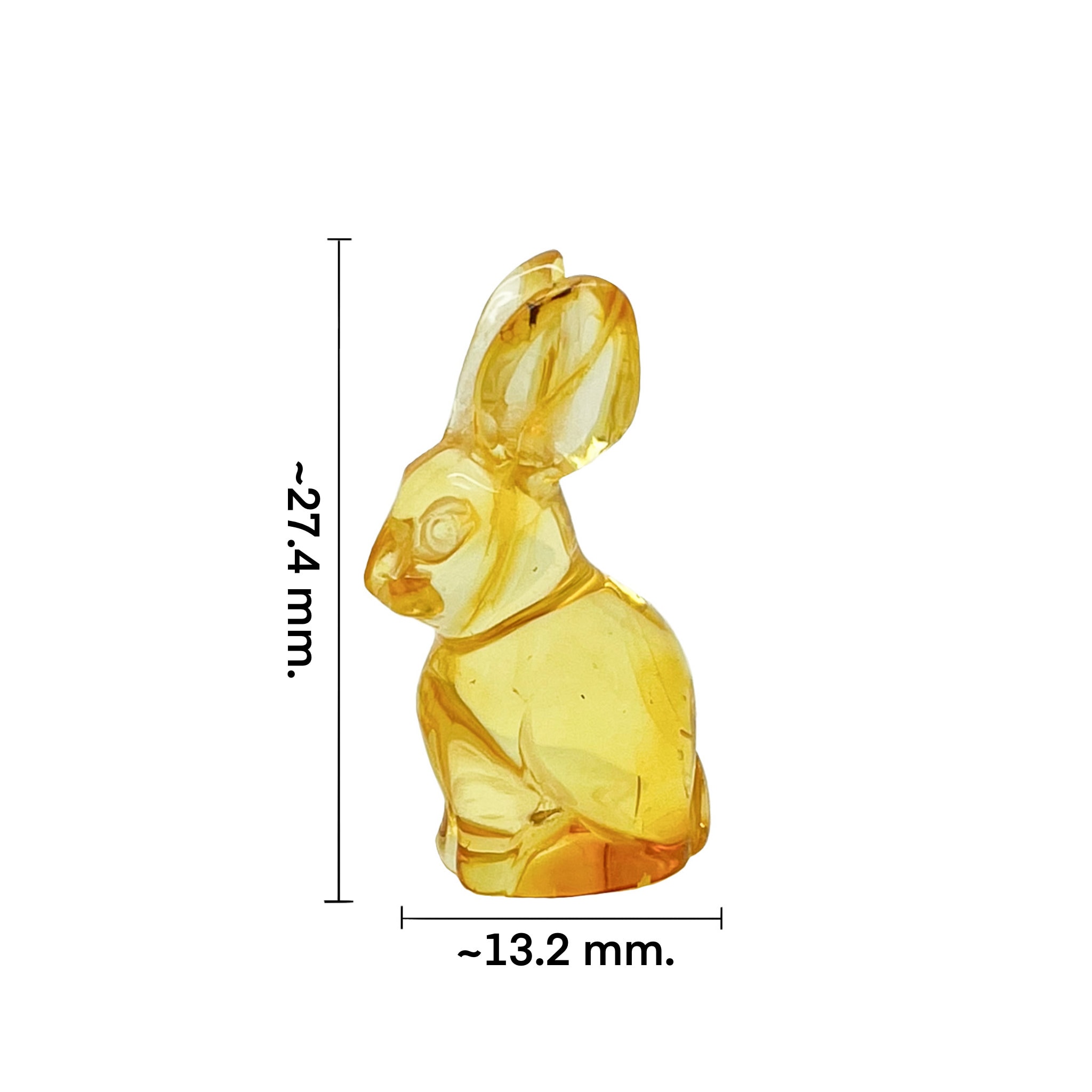 Baltic Amber Shiny Rabbit Figurine / Animal Statues - Etsy