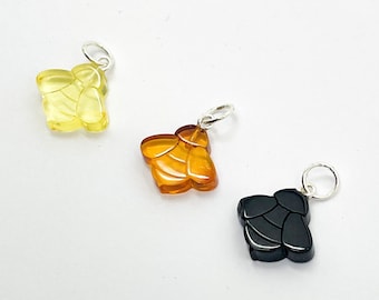 Natural Baltic Amber Bee pendant