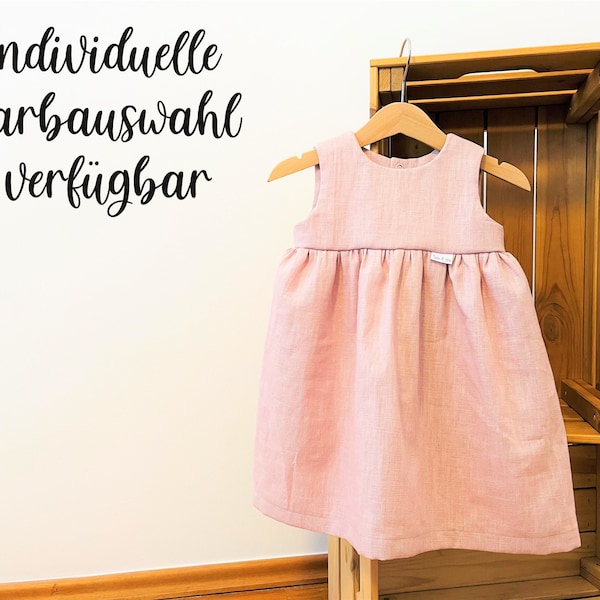 Lieblingskleid / Taufkleid / Sommerkleid aus Leinen - für Babys & Kinder
