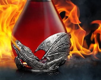Mythical Dragon Liquor Decanter - Drachen Whisky Karaffe Für Bar & Sammlung