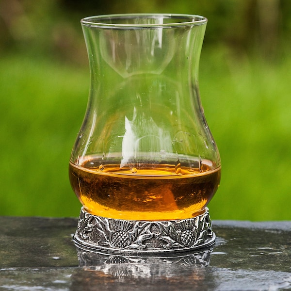 Scottish Thistle Glass Etsy