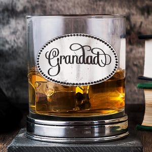 Grandad Whisky Tumbler | Engraved Whisky Tumbler | Grandad Gift | Birthday or Christmas Any Occasion | Handcrafted by A E Williams Pewter