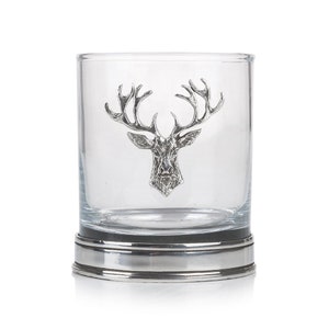 Star Wars Whiskey Glasses English Pewter Company Stag Deer Whisky Glass - 11oz Old Fashioned Rocks Glass Old Fashioned Glass