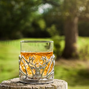 British Wildlife - Kintyre Crystal Whisky Tumbler Engraved STAG - View #2