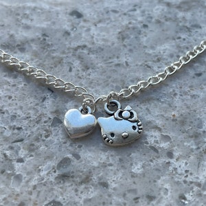 Genuine 925 Sterling Silver Hello Kitty Face European Charm – Kawaii With Pouch