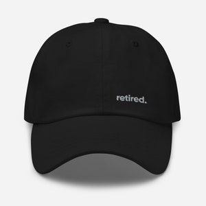 retired. baseball cap