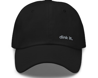 pickleball dink it. baseball cap