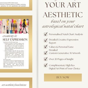 Sua leitura de astrologia estética artística | Decoração e impressão de mapa natal personalizado para decoração de casa exclusiva