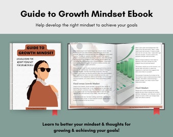 Guide till Growth Mindset (e-bok), personlig utveckling (e-bok), självförbättring (e-bok), mental hälsa (e-bok), självvård (e-bok), mål (e-bok).