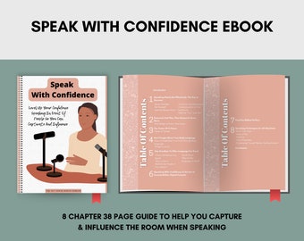 Sprechen Sie mit Vertrauen Ebook, Self-Verbesserungs-Ebook, Digitales Ebook, Digitales Arbeitsbuch, Selbstvertrauens-Arbeitsblatt, Sprechendes Ebook, Selbstvertrauen