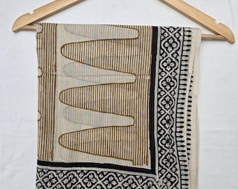 Hand Block Print Organic Cotton Sarong: Beach Wrap Cover-Up