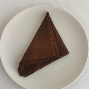 200 Piece Dark Brown Napkin,  Stone washed cloth Napkins Soft Napkin, Washable Napkins Wedding Cotton Napkins kichan Napkin Dinner Napkins
