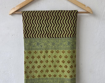 sarong van biologisch katoen met handblokprint: omslagdoek strand