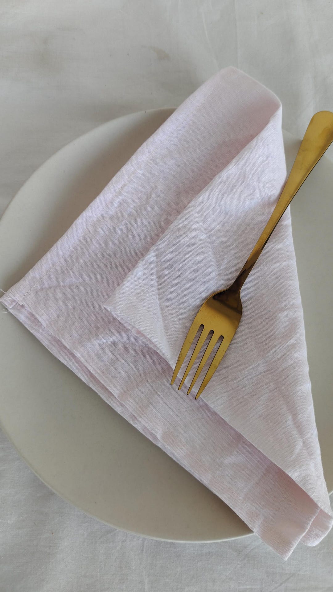 Light & Pro Cotton Napkins, Set Of 12 – 18x18 Inch, Baby Pink, Machine Washable For Everyday & Parties - View #6