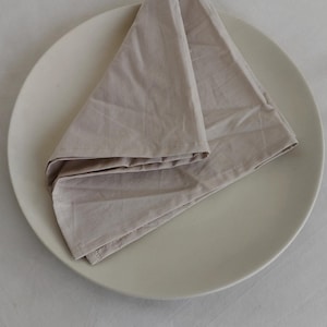100% Cotton Natural Napkin, Dinner napkins, Handmade Napkin, kitchen Napkins Washable Napkins Wedding Cotton  Cloth Stonewashed Napkins