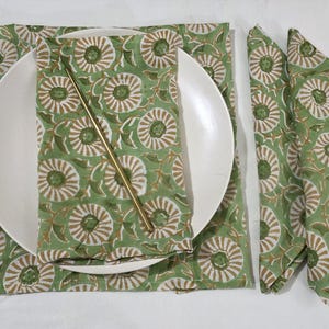 100% Cotton Green Napkins eco friendly Reusable Napkins Napkin Wedding Party Home Decor Gift for Her Napkin Dinner Napkins Cloth Napkin