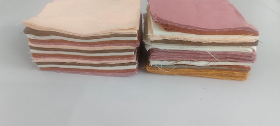 Natural linen remnants, linen scraps bundle, washed colored linen offcuts bundle, linen fabric remnants, linen for quilting, linen swatches,