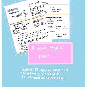 A-Level PHYSICS OCR A Notes de révision (A, A*) 59 Pages