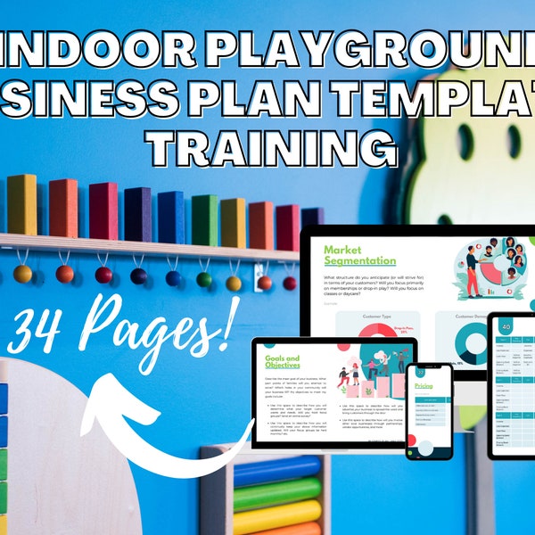 Indoor Playground or Play Cafe Business Plan Template and Training