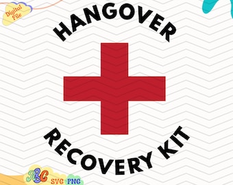 Hangover Svg, Hangover Recovery Kit Svg, Hangover Recovery Kit Png, Hangover Kit Png, Bride or Die Svg, Bachelorette Party Svg Cut File