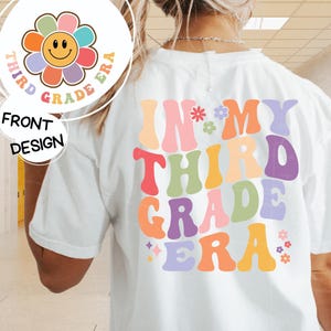 In My Third Grade Era Png, In My Third Grade Era Svg, Back to School Png, First day of 3rd Grade Shirt Design, Png Files for Sublimation